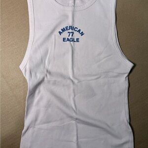 American Eagle Light Pink Ribbed Top